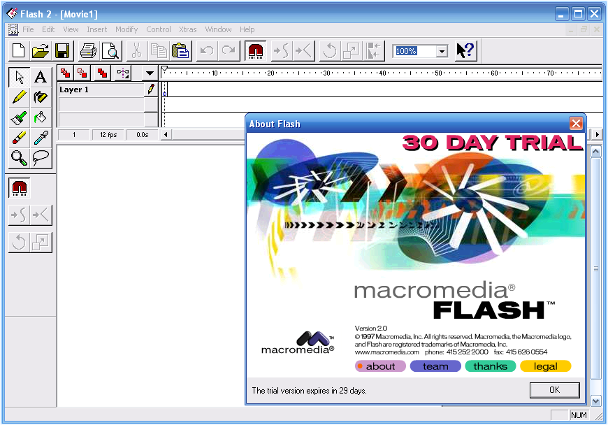 Macromedia flash player version